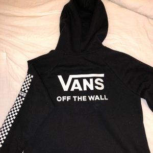 Small Vans sweater long sleeve dress with hoodie.